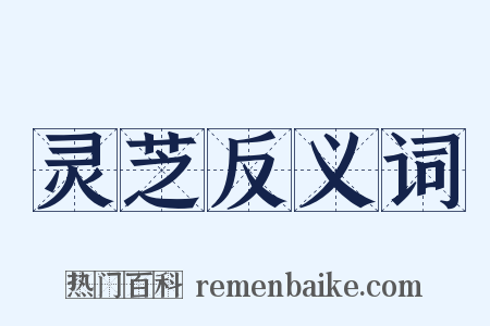 灵芝反义词是什么意思的图片